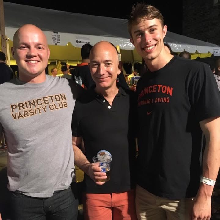 David Paulk, Jeff Bezos, and Anton at Princeton Reunions